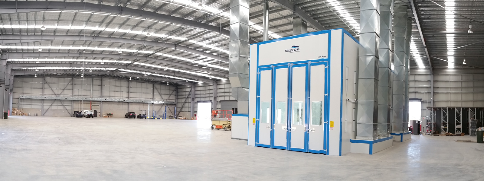 Large Scale Heated Spray Booth