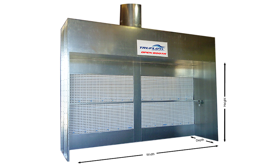 Open Face Dry Filter Spray Booth