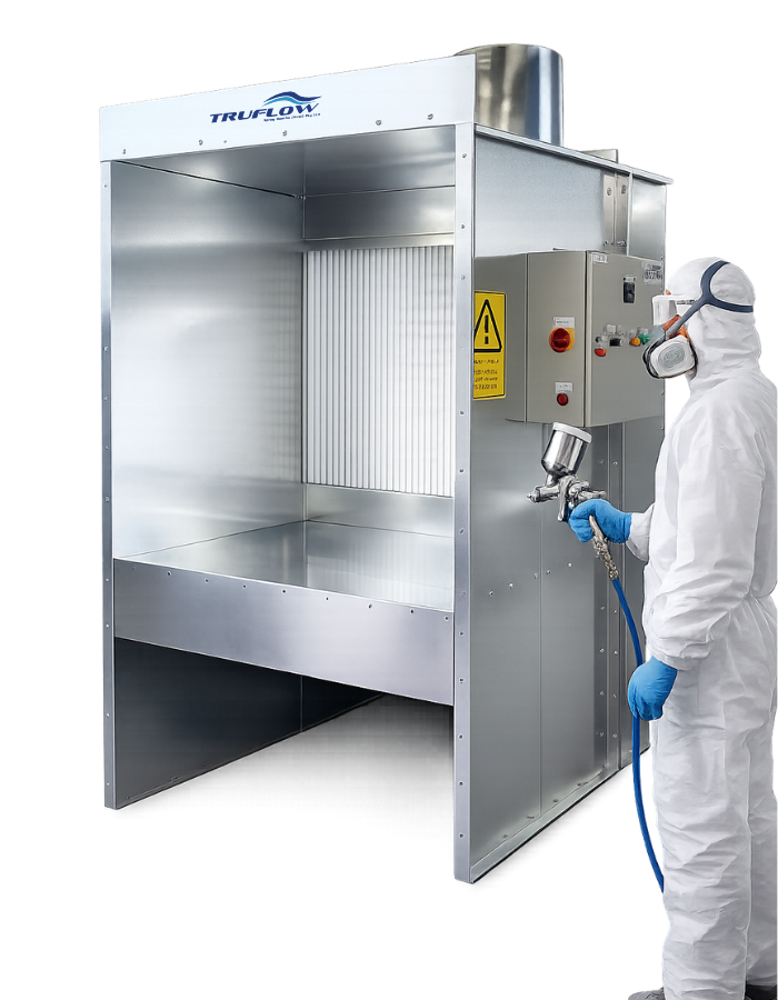 Bench Type Spray Booth with Spray painter