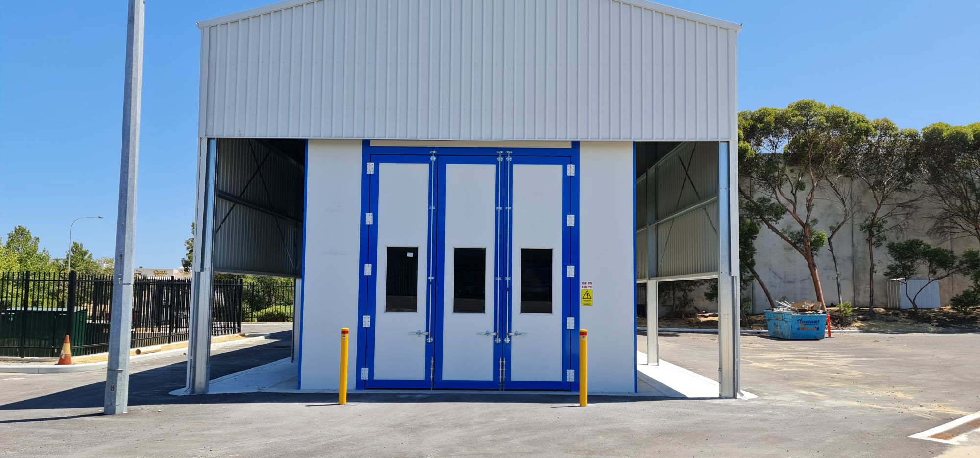External Spray Booths with sheds