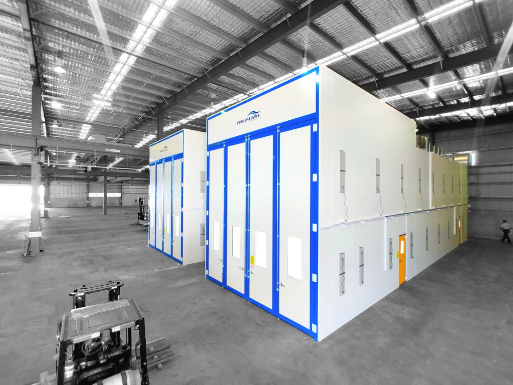 Semi Downdraft Spraybooths for Trucks