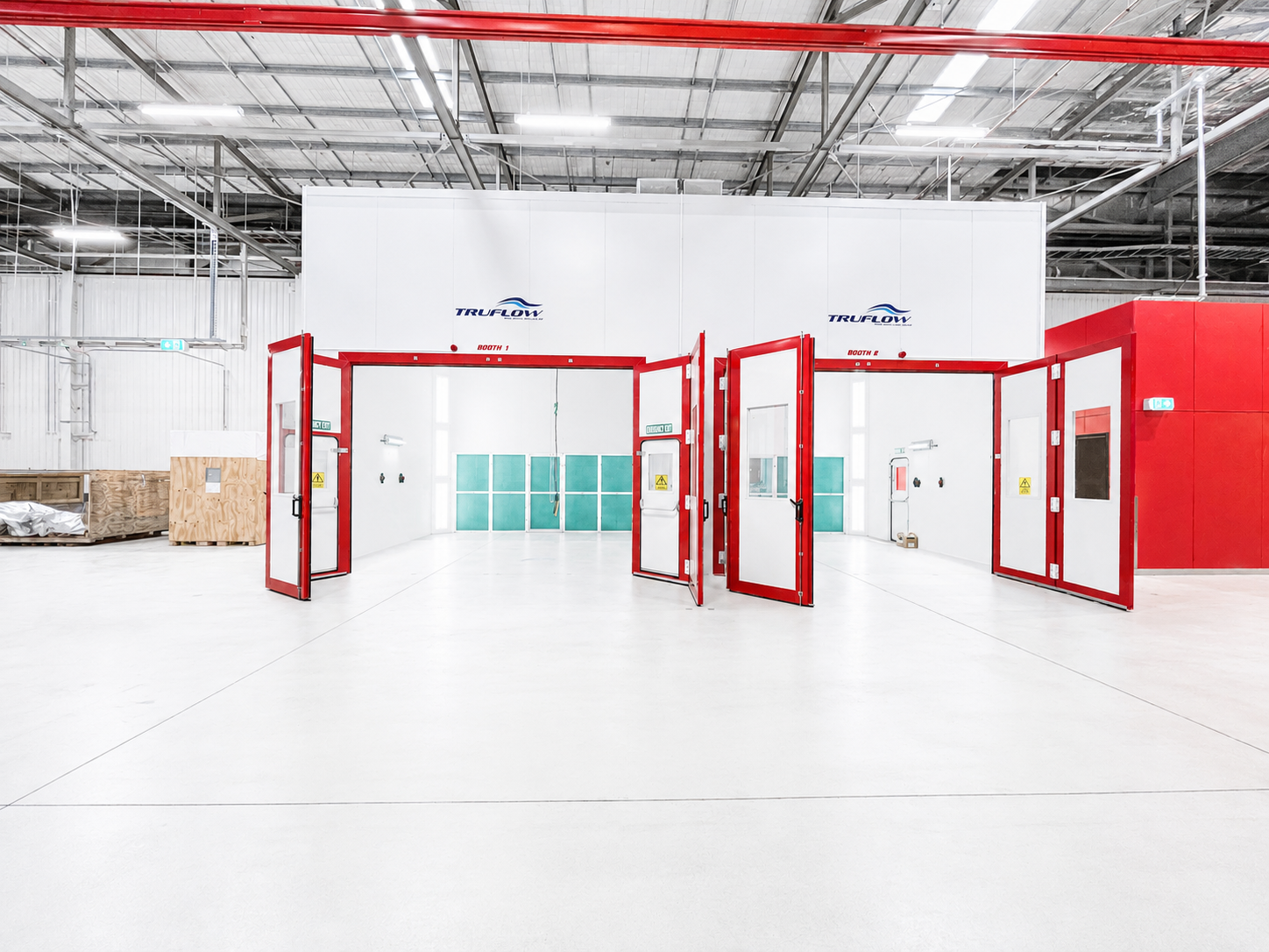 Leonardo Helitech_Spray Booth Install
