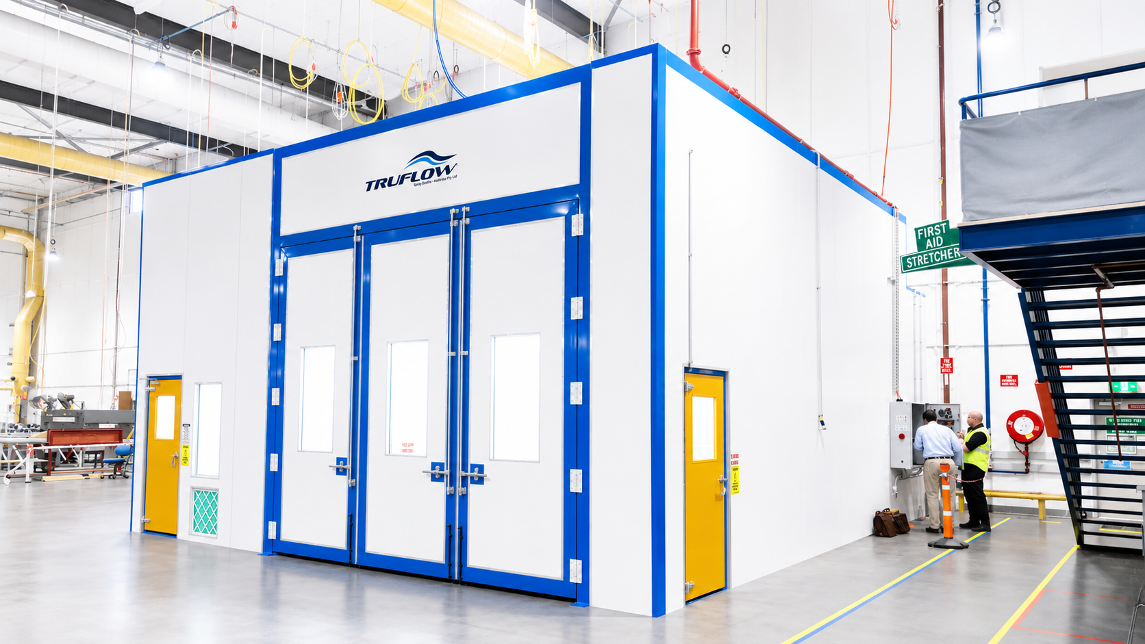 Qantas Top Coat Spray Booth